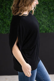WAREHOUSE Darcy Dolman Top - Black