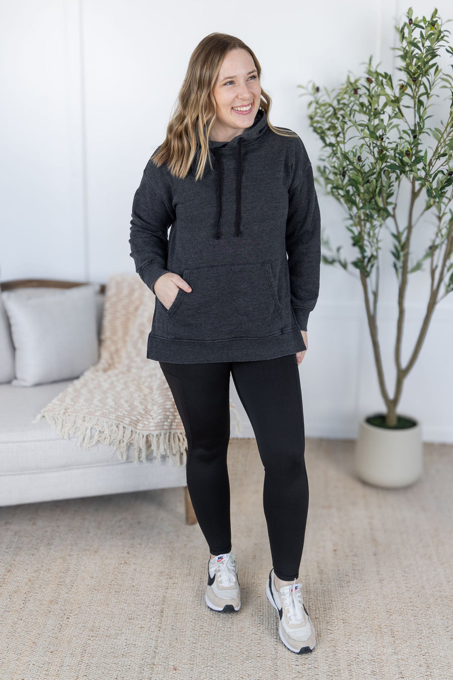WAREHOUSE Vintage Wash Hoodie - Black FINAL SALE