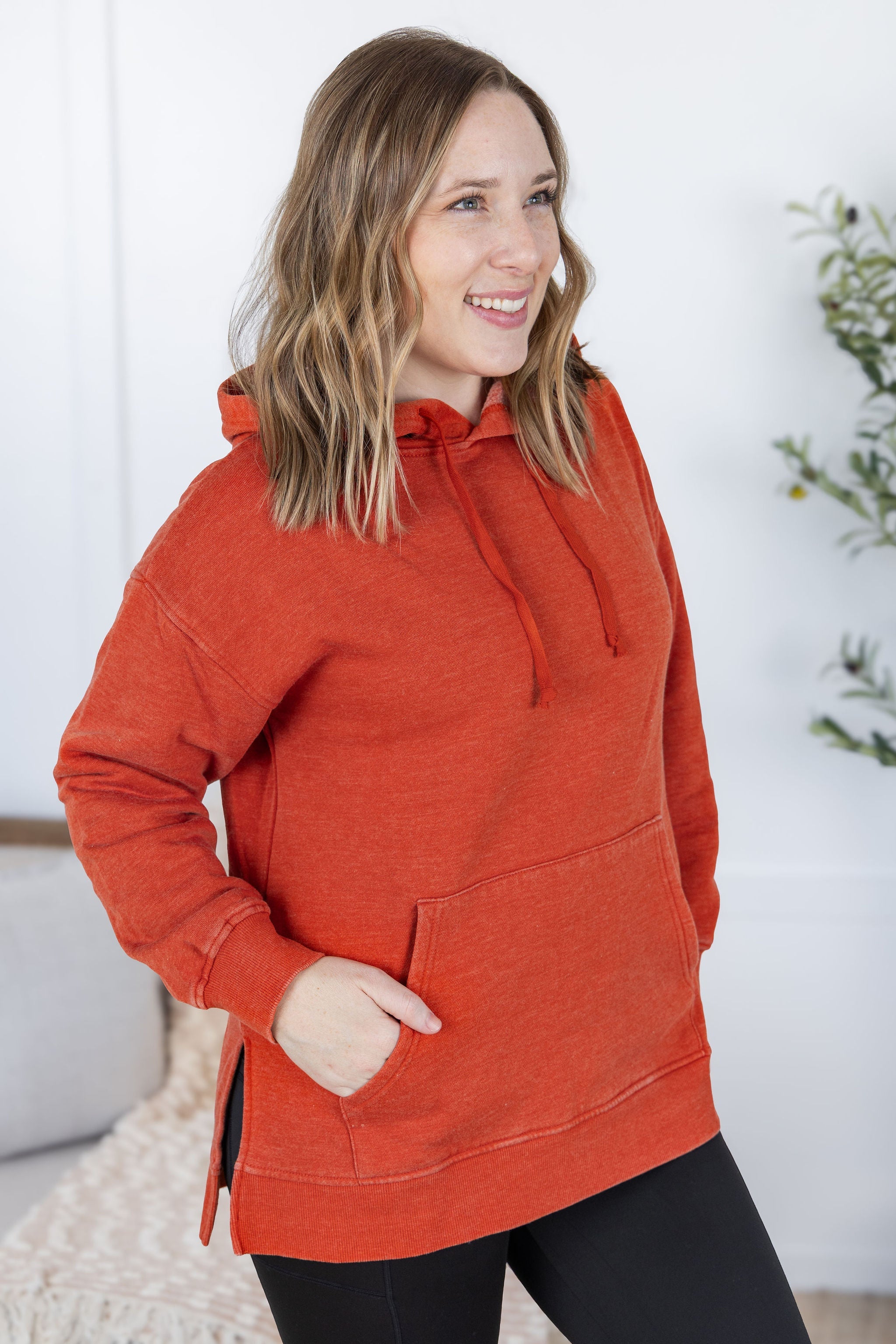 WAREHOUSE Vintage Wash Hoodie - Rust FINAL SALE