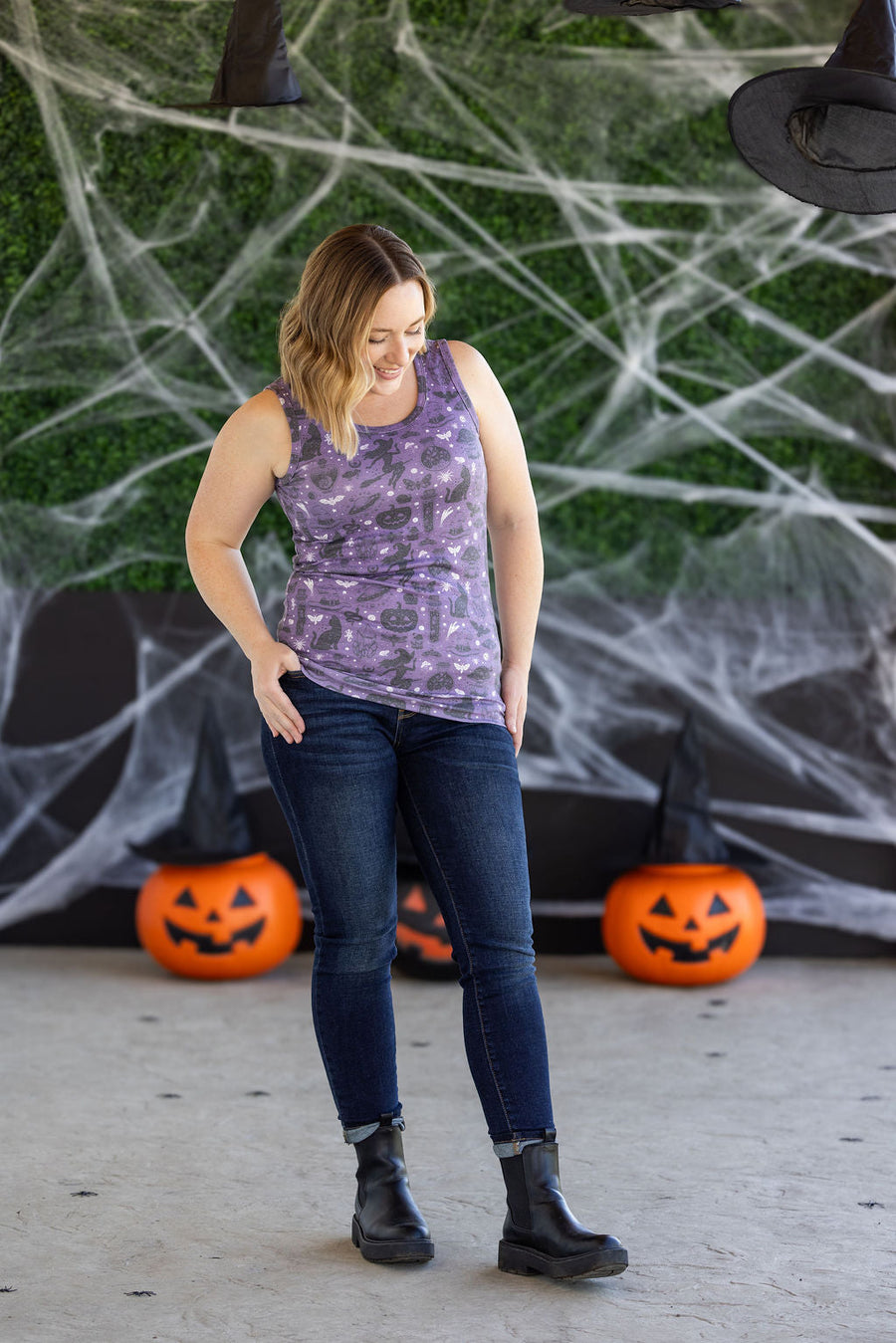 WAREHOUSE Ava Tank - I Put A Spell On You  FINAL SALE
