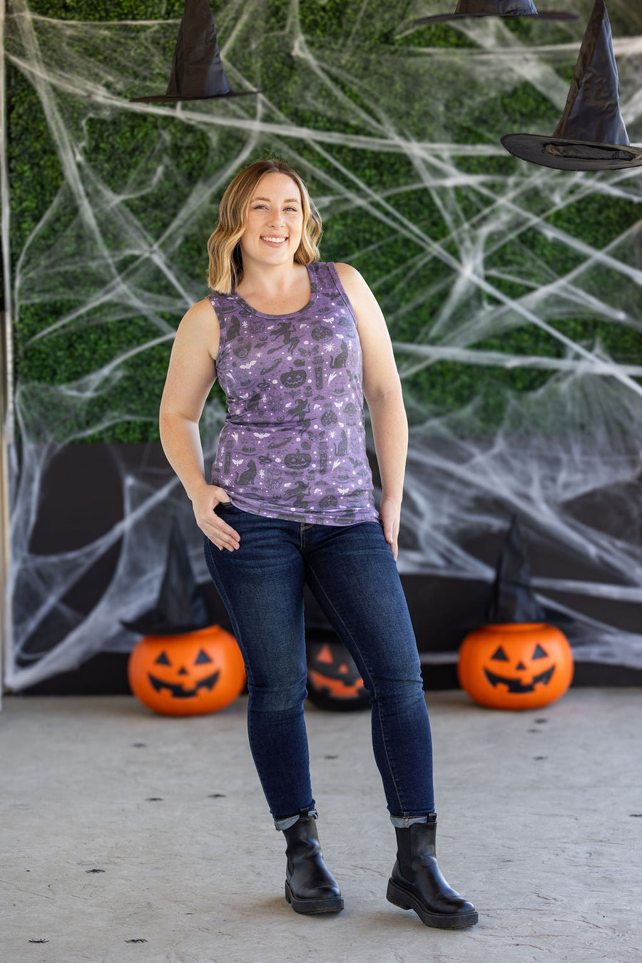 WAREHOUSE Ava Tank - I Put A Spell On You  FINAL SALE