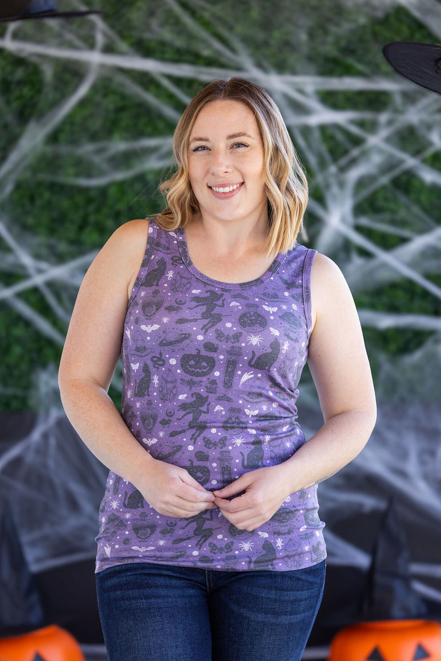 WAREHOUSE Ava Tank - I Put A Spell On You  FINAL SALE