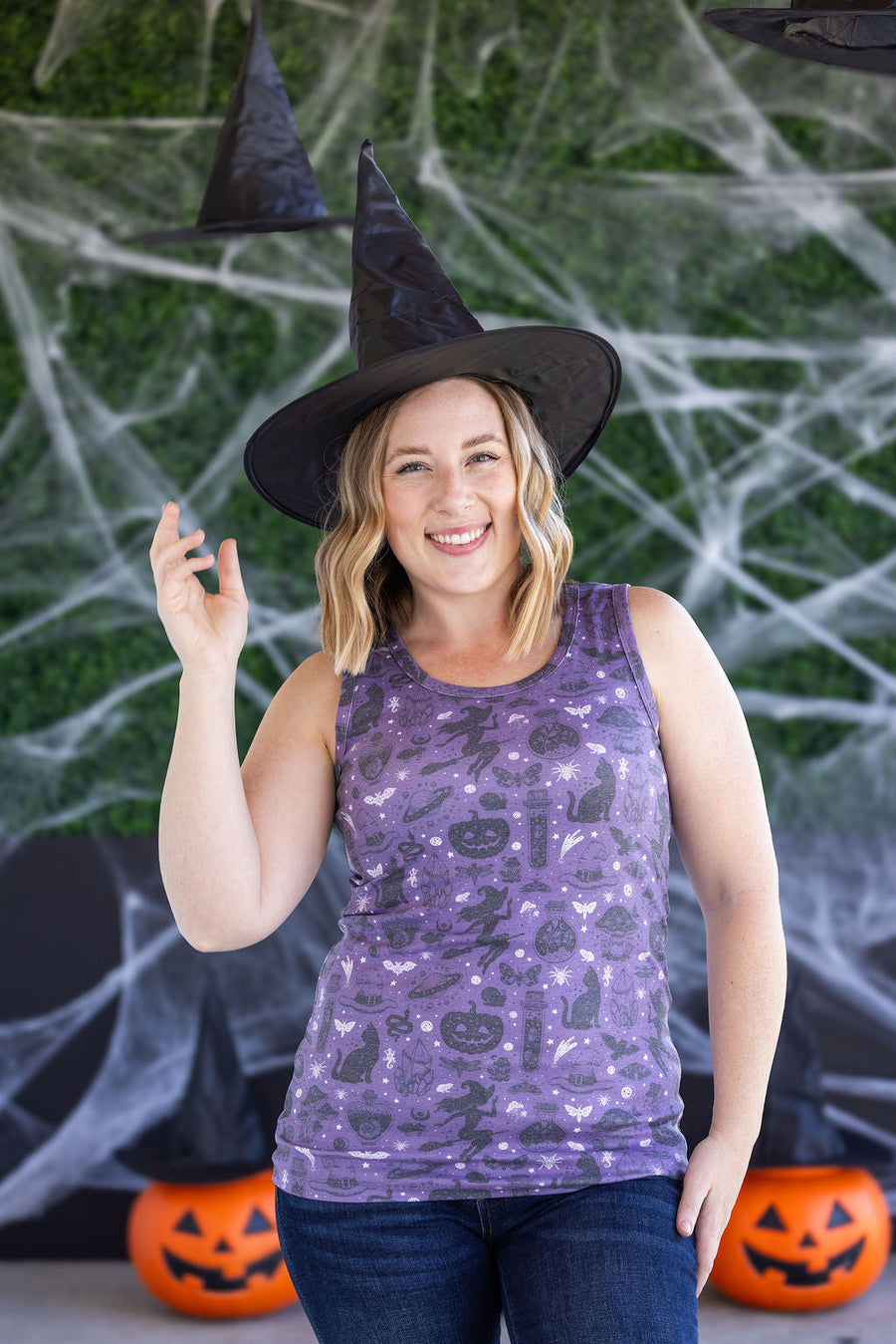 WAREHOUSE Ava Tank - I Put A Spell On You  FINAL SALE