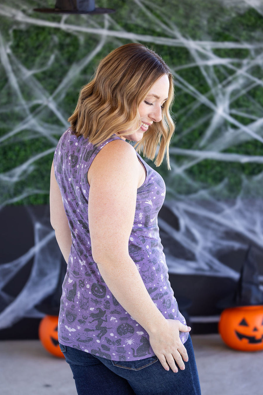 WAREHOUSE Ava Tank - I Put A Spell On You  FINAL SALE