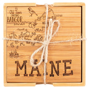 Maine Puzzle 4-Pc. Coaster Set with Case