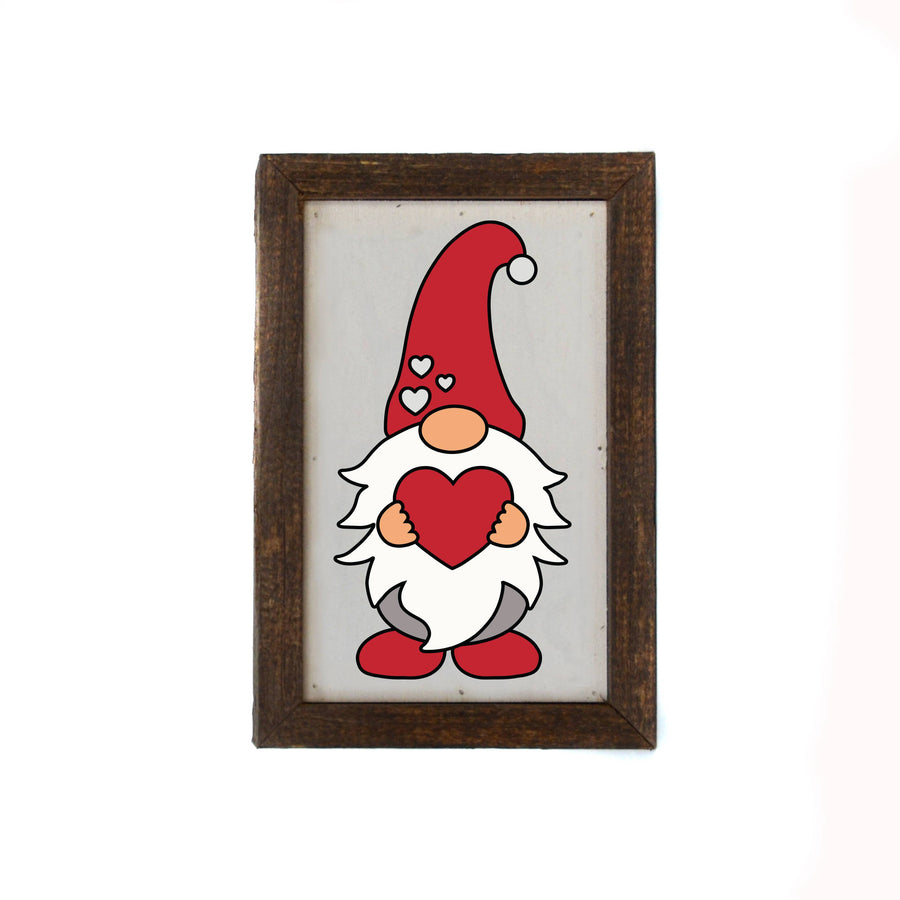 6X4 Valentine Gnome With Heart