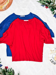 WAREHOUSE Darcy Dolman Top - Red