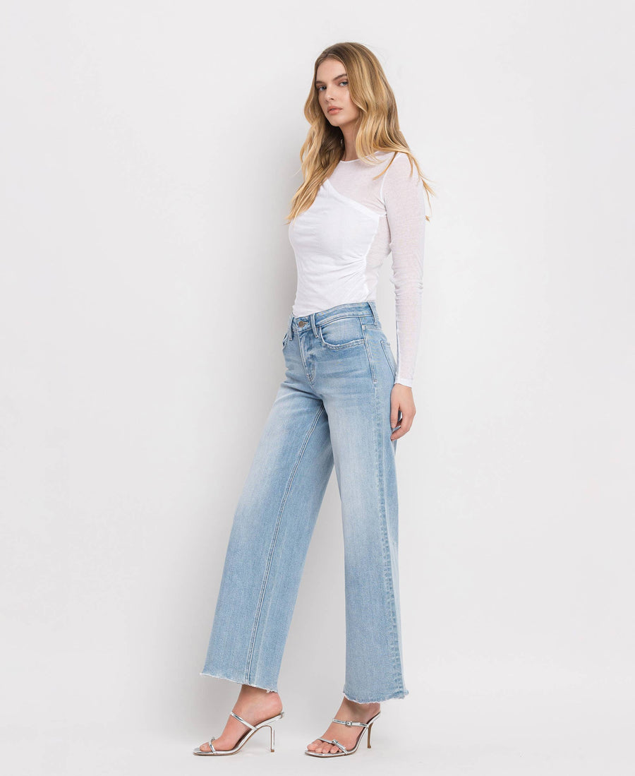 Olivia- Wide Leg High Rise Summer Wash