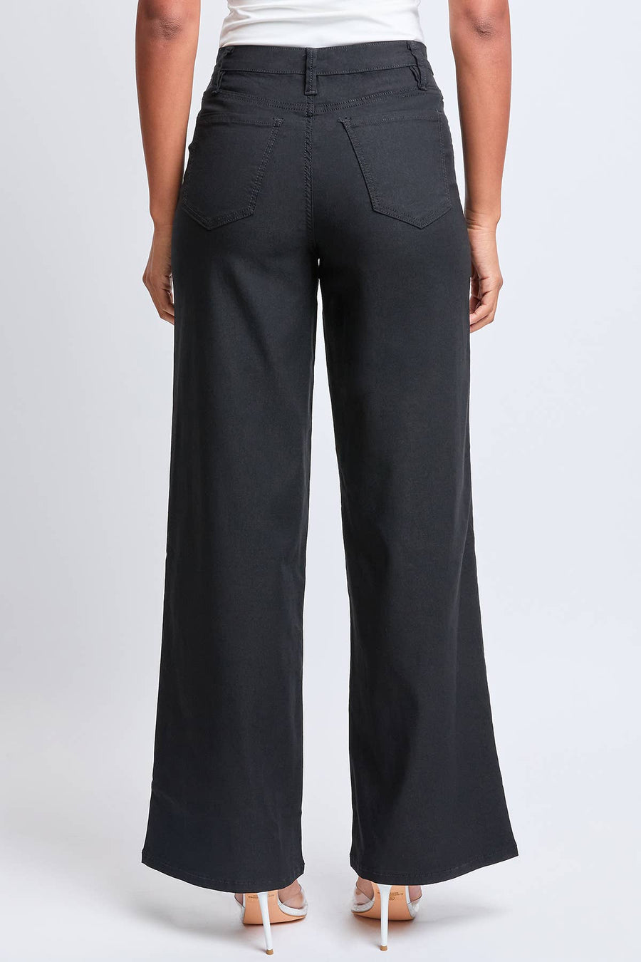 Hyperstretch High Rise Wide Leg- Black