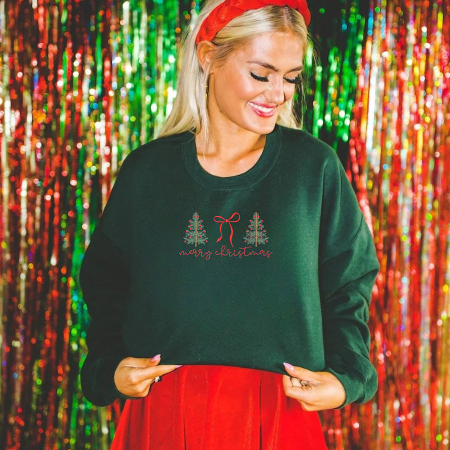 *PREORDER* Merry Christmas Trees & Bow
