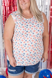 WAREHOUSE Ava Tank - American Stars and Stripes