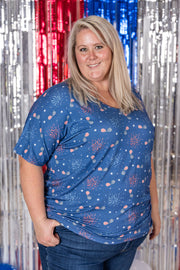 IN STOCK Chloe Cozy Tee - Aviators and Fireworks