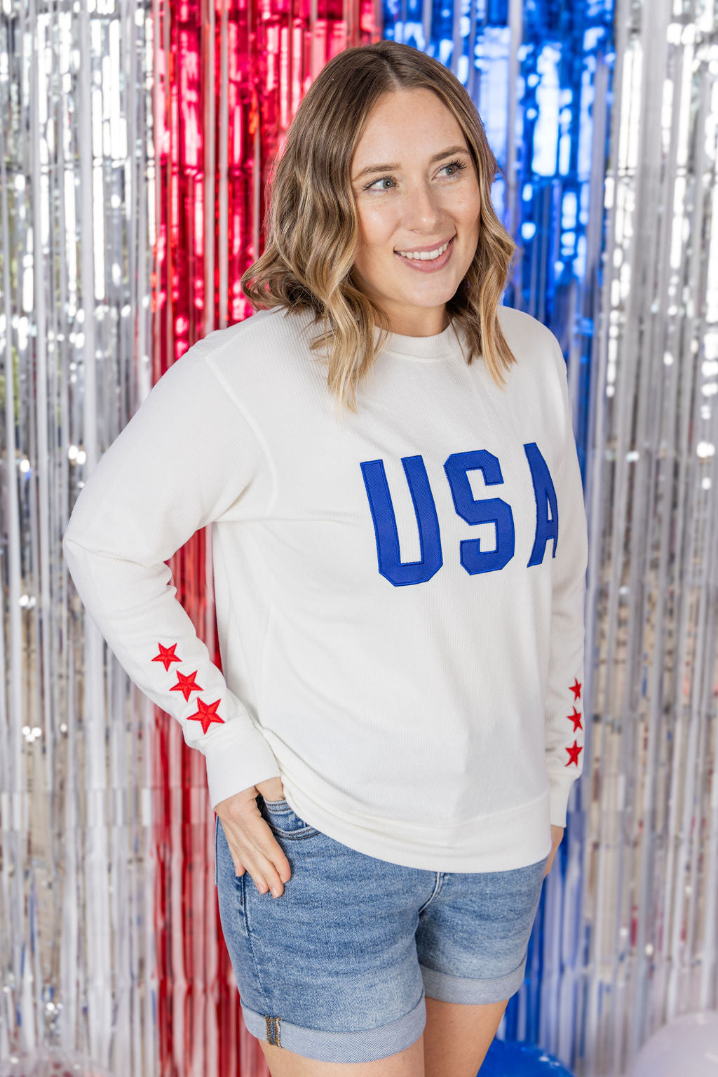 WAREHOUSE USA Pullover - White