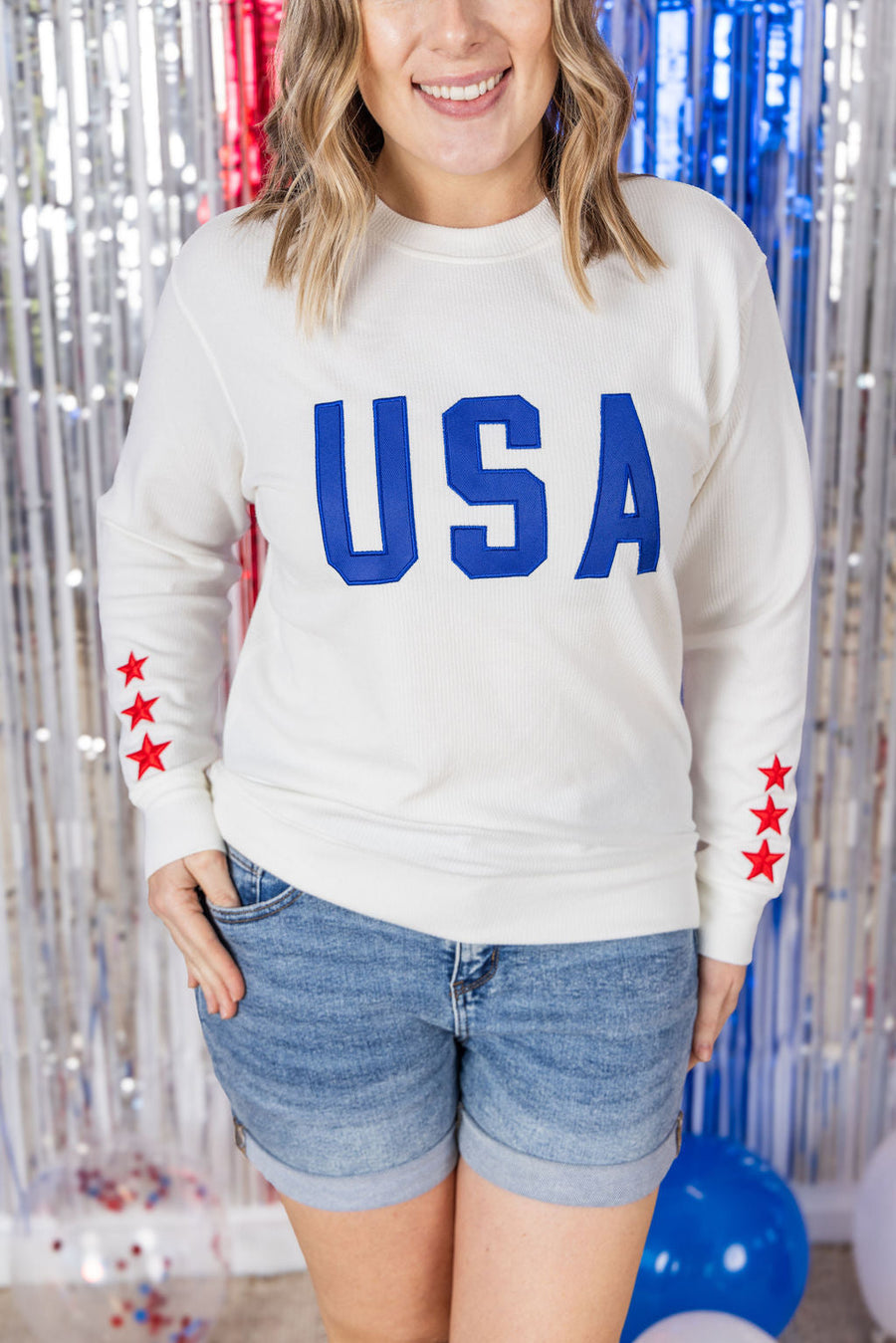 WAREHOUSE USA Pullover - White