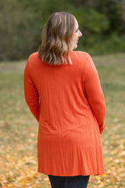 WAREHOUSE Classic Cardigan - Pumpkin FINAL SALE