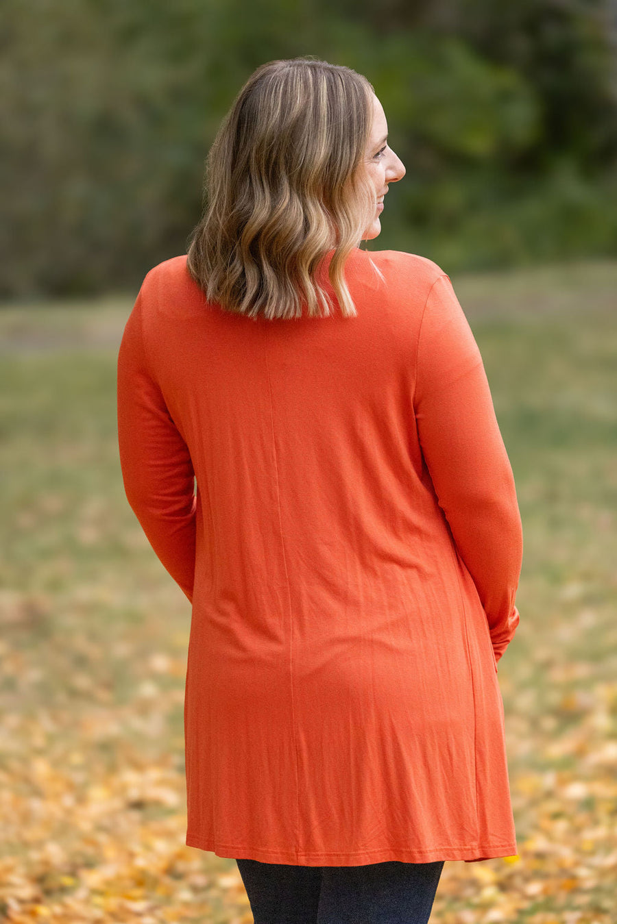 WAREHOUSE Classic Cardigan - Pumpkin FINAL SALE