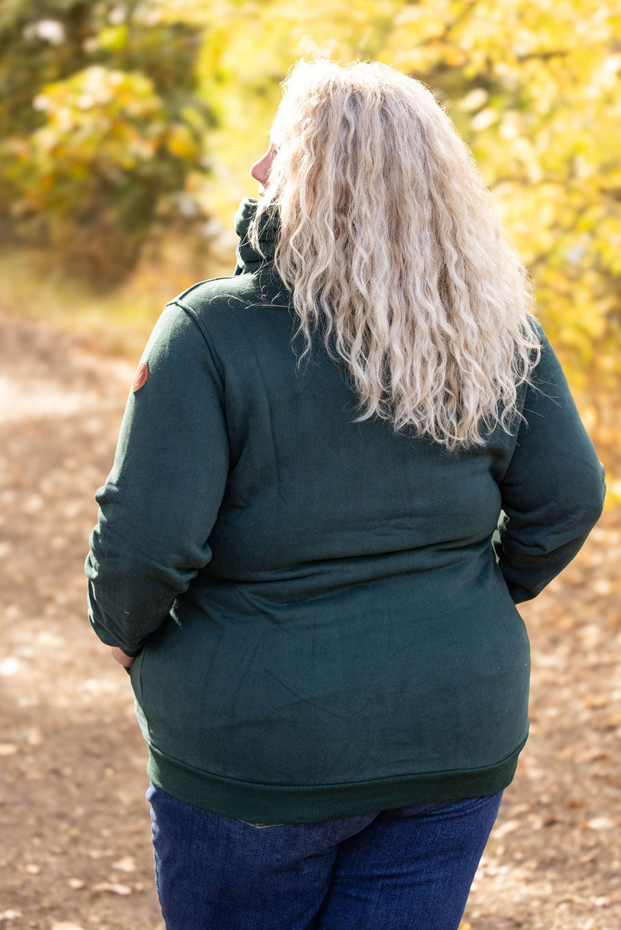 WAREHOUSE Quinn ZipUp Cowl - Evergreen