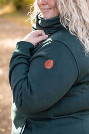 WAREHOUSE Quinn ZipUp Cowl - Evergreen