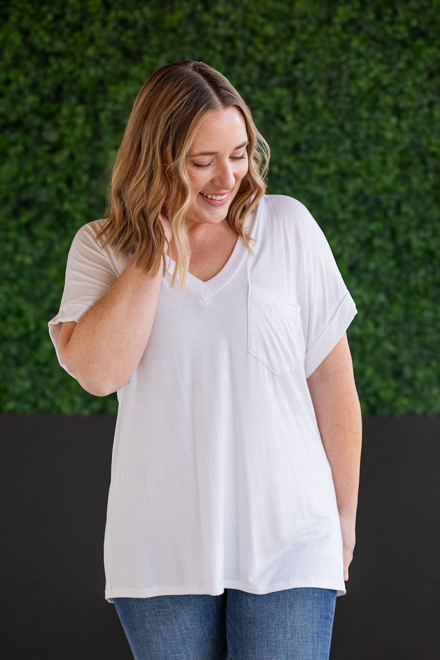 WAREHOUSE Sierra Pocket Top - White