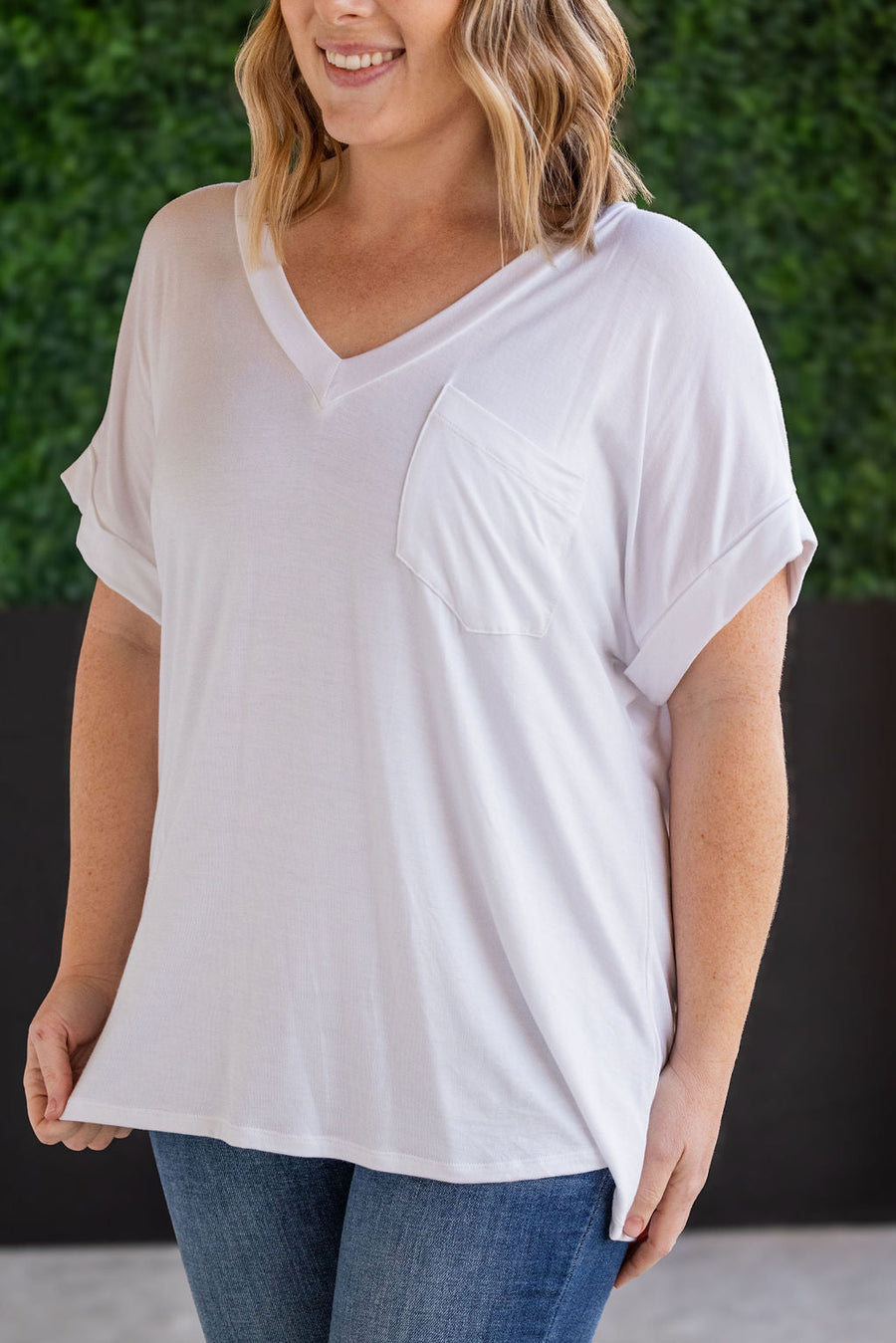 WAREHOUSE Sierra Pocket Top - White