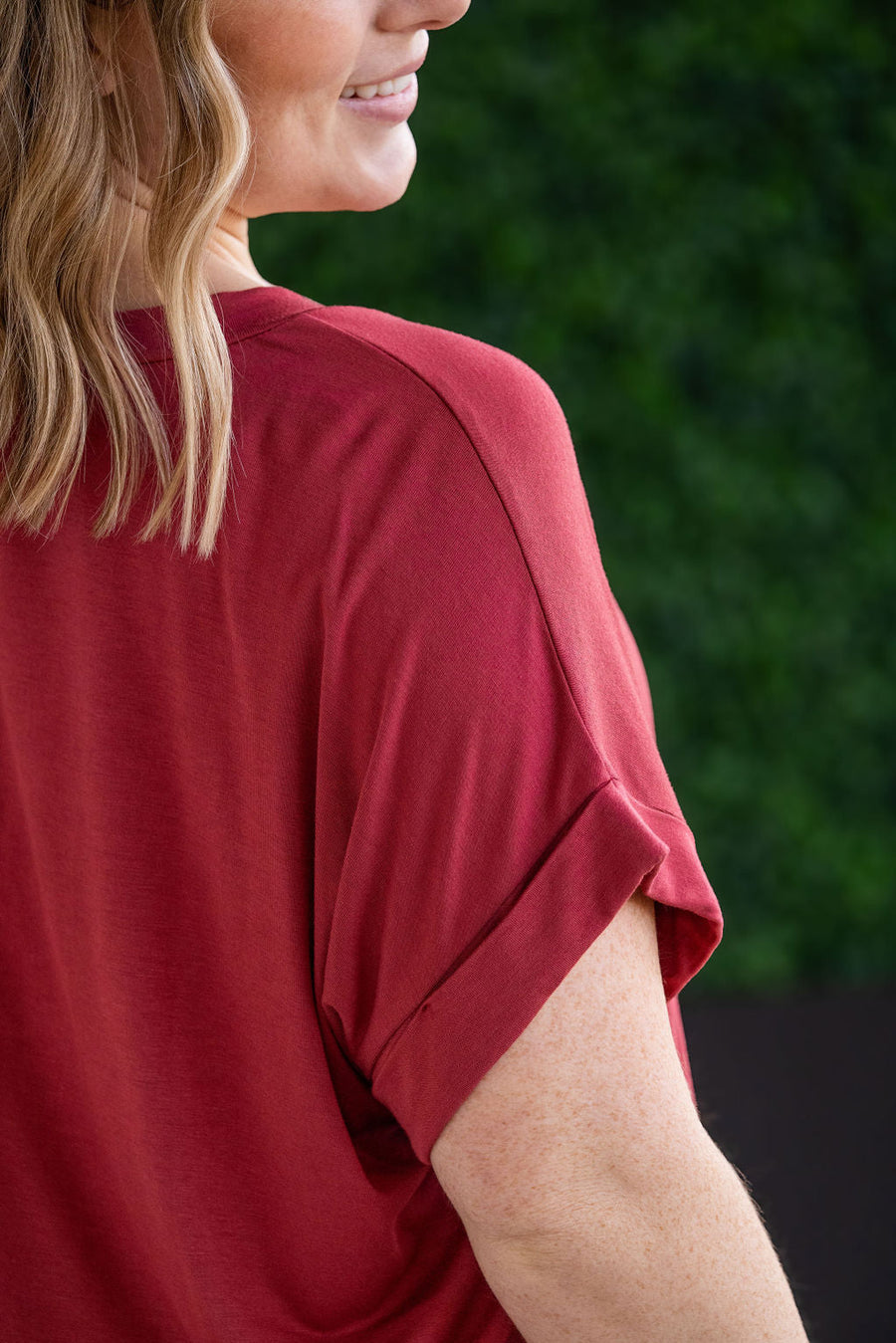 WAREHOUSE Sierra Pocket Top - Terra Cotta