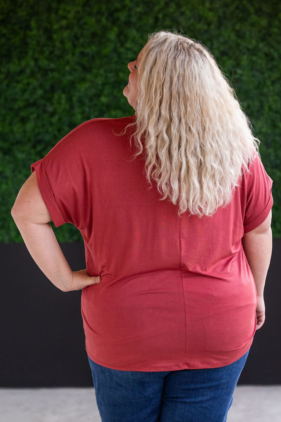 WAREHOUSE Sierra Pocket Top - Terra Cotta