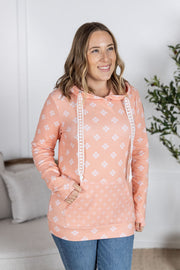 WAREHOUSE Hailey Pullover Hoodie - Coral Floral