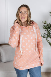 WAREHOUSE Hailey Pullover Hoodie - Coral Floral