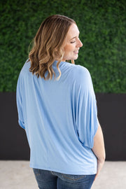 WAREHOUSE Darcy Dolman Top - Sky Blue