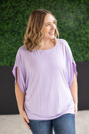 WAREHOUSE Darcy Dolman Top - Lavender