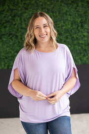 WAREHOUSE Darcy Dolman Top - Lavender