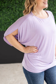 WAREHOUSE Darcy Dolman Top - Lavender