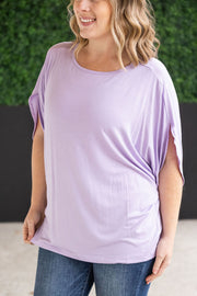 WAREHOUSE Darcy Dolman Top - Lavender