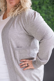 High Pocket Cardigan - Grey