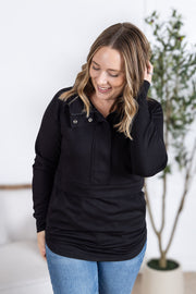 WAREHOUSE Mia Scuba Halfzip - Black