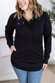 WAREHOUSE Mia Scuba Halfzip - Black