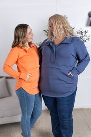 WAREHOUSE Mia Scuba Halfzip - Dreamsicle