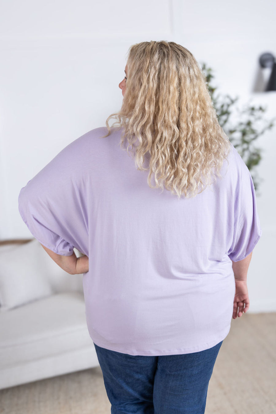 WAREHOUSE Darcy Dolman Top - Lavender