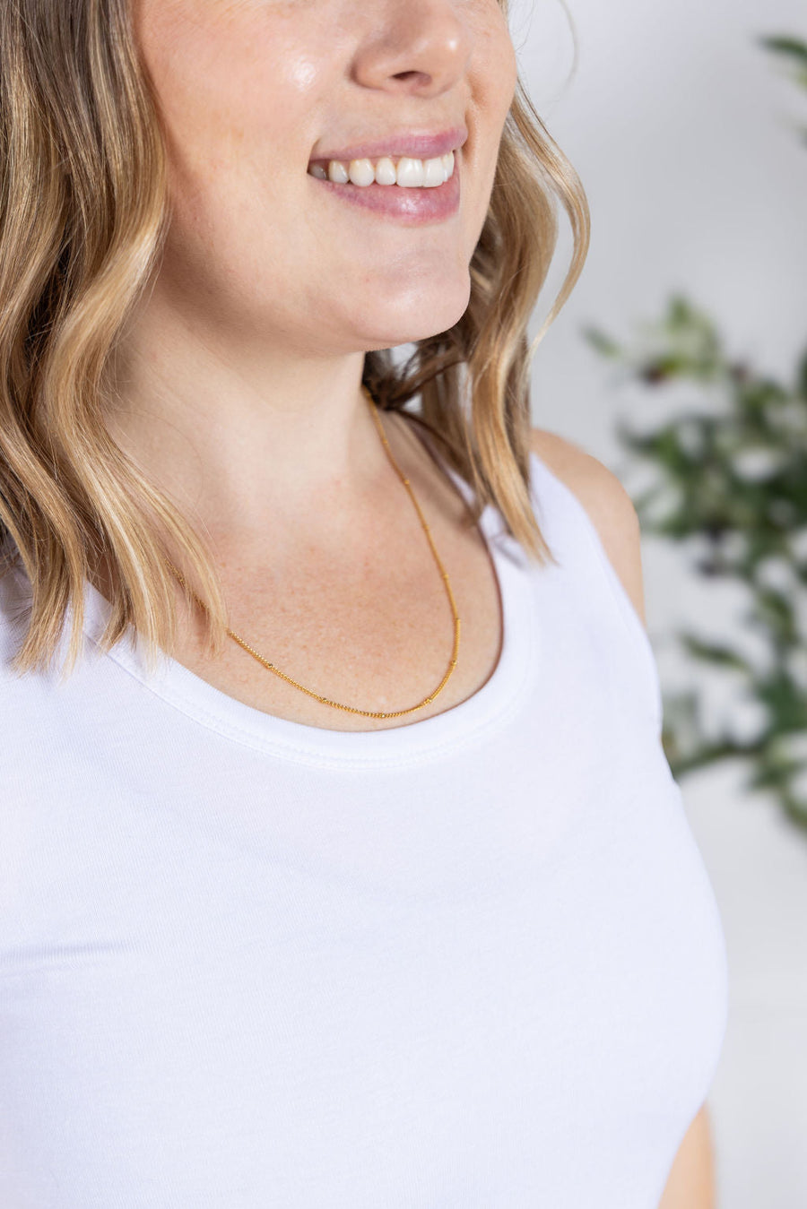 WAREHOUSE Ava Tank- White