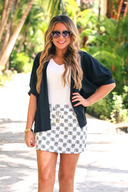 Checkmate Chic Checkered Skort