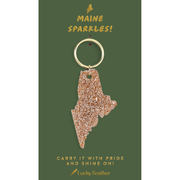 Glitter Keychain - MAINE