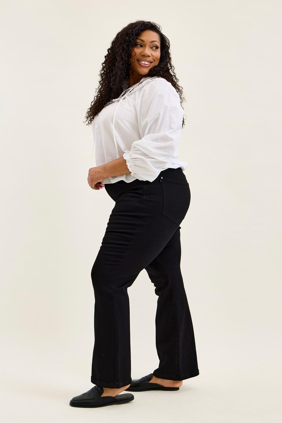 Tummy Control Bootcut- Jet Black