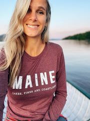 MAINE Long Sleeve T-Shirt