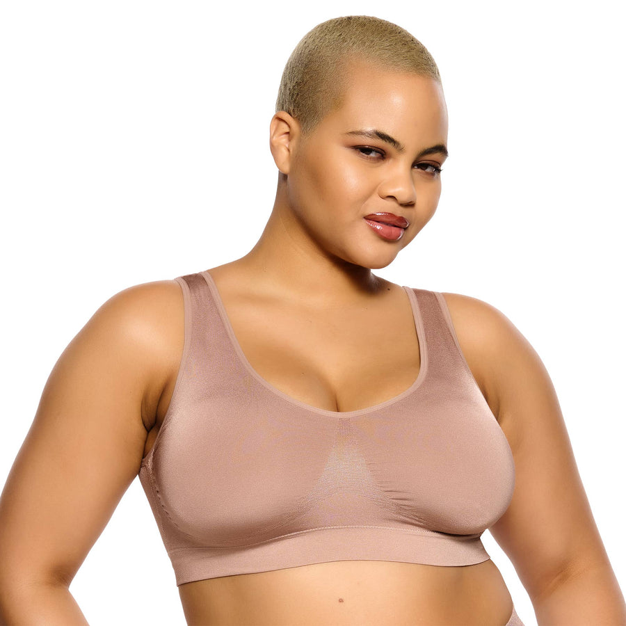 Body Smooth Seamless Wireless Bralette - Rose Tan