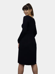 Knee Length Long Sleeve Dress