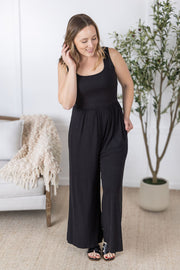 WAREHOUSE Paige Jumpsuit  - Black