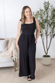 WAREHOUSE Paige Jumpsuit  - Black