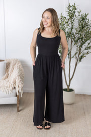 WAREHOUSE Paige Jumpsuit  - Black