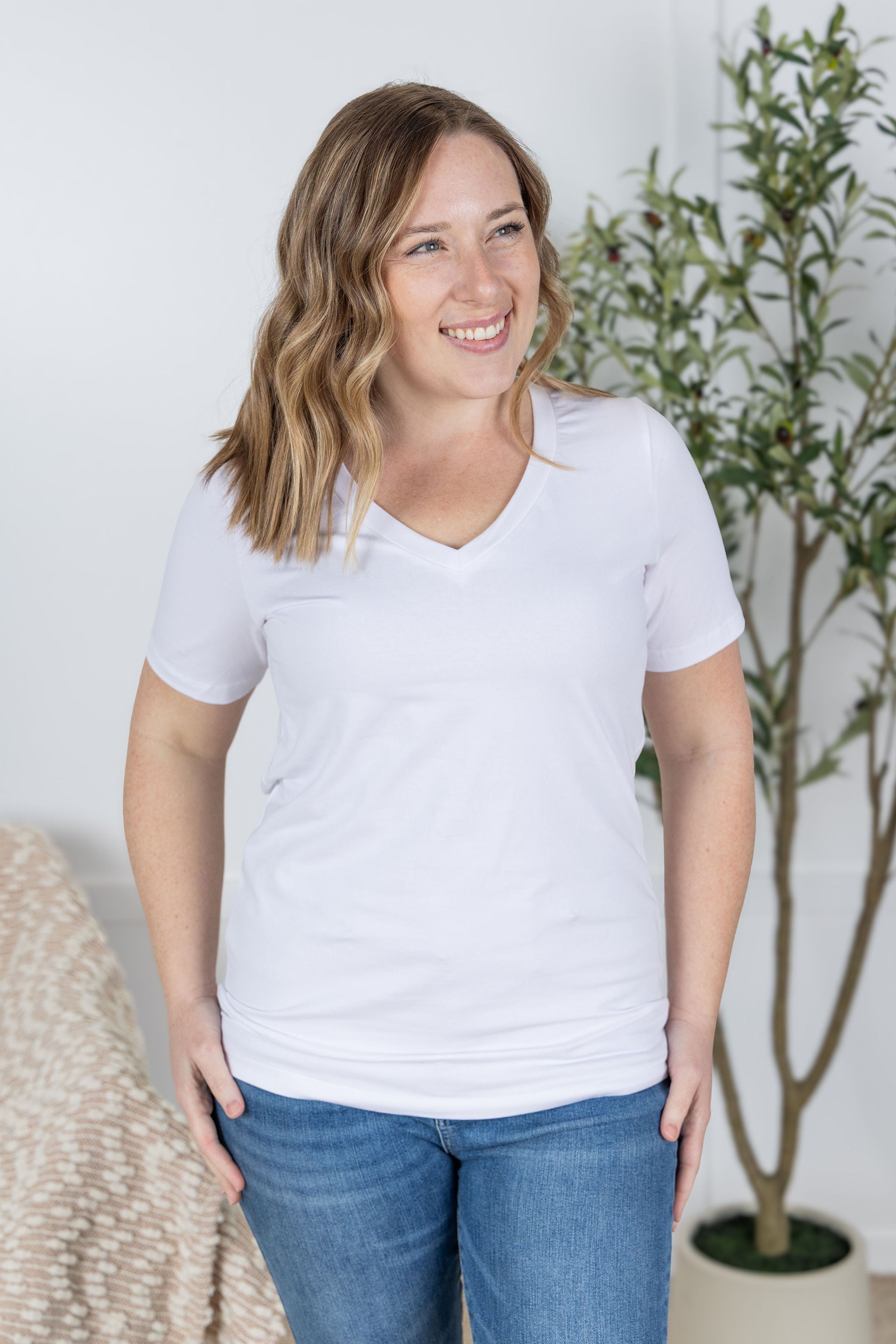 WAREHOUSE Olivia Tee - Solid Colors