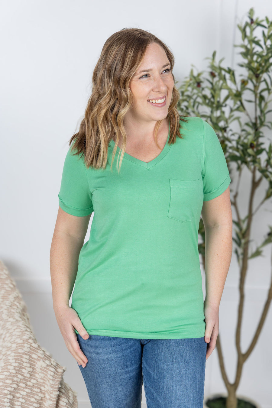 WAREHOUSE Sophie Pocket Tee - Mint
